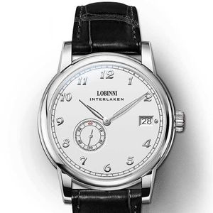 Lobinni Hangzhou 5000A Micro-Rotor Beweging Mannen Automatische Horloges Menchical Mannelijke Ultradunne Heren Polshorloge Zakelijk 1888 210728259k