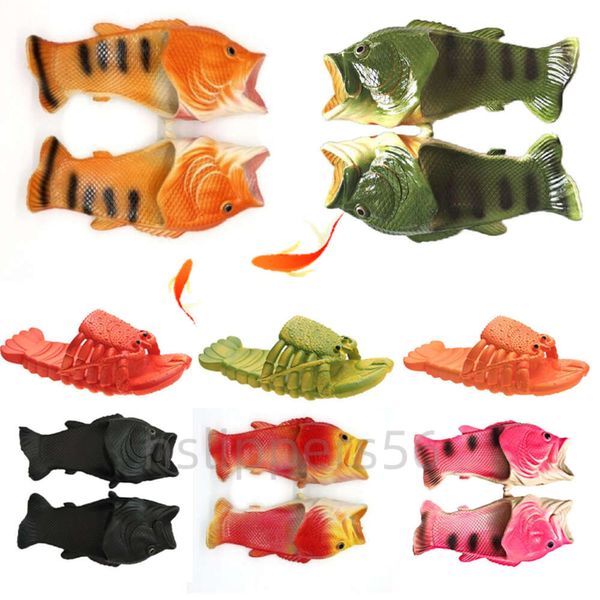 Langoster animal verano hombres chanclas divertidas bocadillos lindos zapatos casuales de ducha de playa mujeres unisex grandes talas suaves zapatillas para el hogar EUR 62