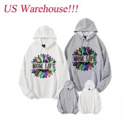 Lokaal magazijn warmtoverdracht sublimatie witte grijze hoodies lange mouw sweater met kap met luiet van gemengde maten z11 van gemengde maten