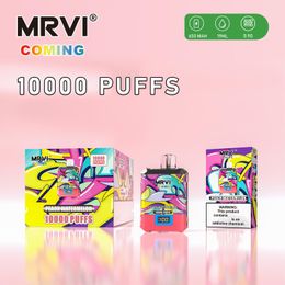 Almacén local Mrvi Coming 10000 Puffs Desechables Precargados 19ml Pod Kit Dispositivo de cigarrillo electrónico Mrvi 10k Puff Vape