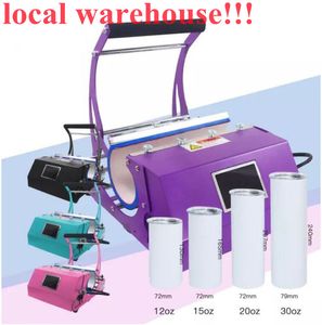 local warehouse Multi-purpose all in 1 tumbler press Transfer machines sublimation printer for 11oz 12oz 15oz 20oz 30oz tumblers Thermal Transfers Machine