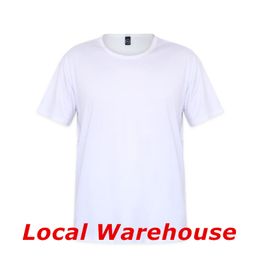 Entrepôt Local Sublimation Blanc Blanc T-shirts Transfert De Chaleur Modal Vêtements DIY Parent-enfant Vêtements S/M/L/XL/XXL/XXXL A12