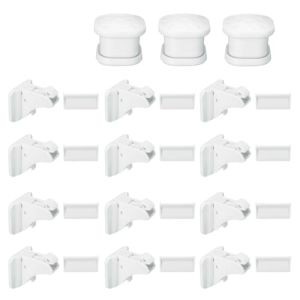 Lock 12 PCS MABIENTO MAGNÉTICO Cajón de bloqueo Lock Lock Kids Baby Safe Child Profess Kit Niños Magnéticos Niños Niños Locks de seguridad