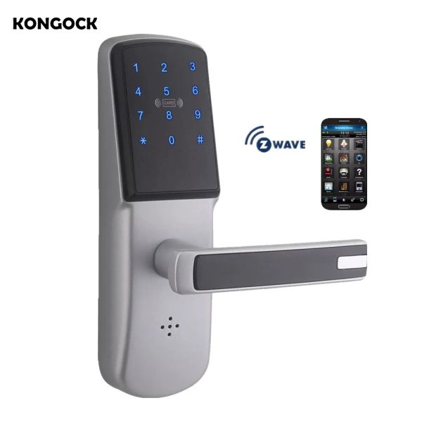 Bloqueo de apartamento Zwave Smart Door Lock, Código digital de tarjeta de seguridad electrónica de seguridad para el hogar para el hotel de oficina en casa Airbnb