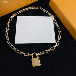 Lock Designer Ketting Vrouwen Charm Sieraden Mode Prachtige Kettingen Merk Brief Accessoire Sociale Party Gift Voor Meisje 223257RL