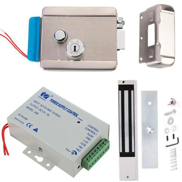 Lock Electric Electronic Door Lock DC 12V para Toilebell Intercom Control de acceso Sistema de seguridad Lock Magnetic Magnetic Puerta única