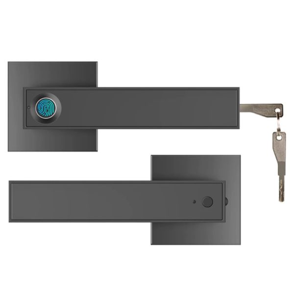 Lock Electronic Smart Lock Digital Door Lock Smart Door verrouillage de porte semi-conductrice Biométrique Empreinte de sécurité de la porte d'empreintes digitales avec clé