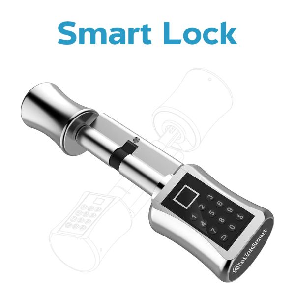 Verrouillage des empreintes digitales verrouillage de porte intelligente Cylindre électronique Biométrique Mot de passe digital verrouillage intelligent Smart Home Security Magnetic Key Lock