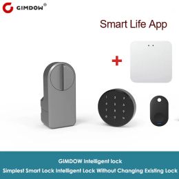 Verrouiller Gimdow Bluetooth Compatible Gateway Tuya Smart Door Mot de passe électrique APPARTEMENT POUR SMART KEY