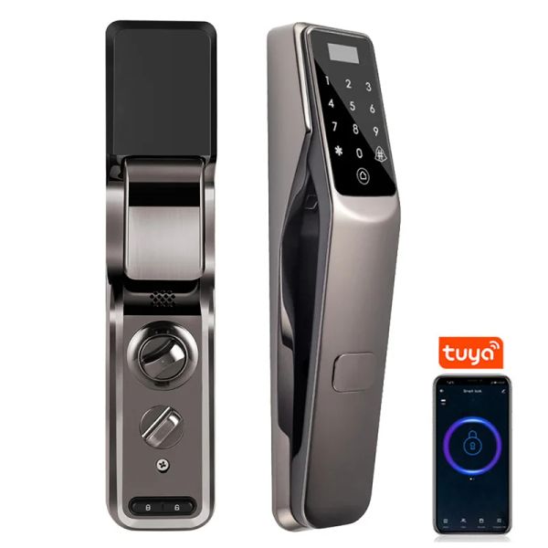 Verrouiller Home Apartment Wifi WiFi Smart Ringer empreinte verrouillage de porte imperméable Gate Outdoor Mot de passe de l'application Tuya Carte IC Carte Keyless Electronic Lock