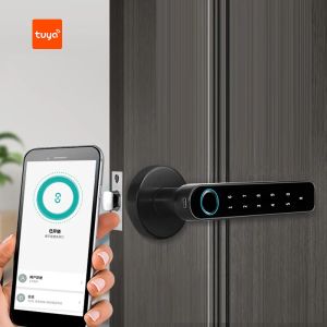 Verrouiller la maison SmartLife Pin d'empreinte digitale Pin sans fil Smart Handle Biométrie Biométrie Tuya Bluetooth Contrôle de la porte de la porte de la porte