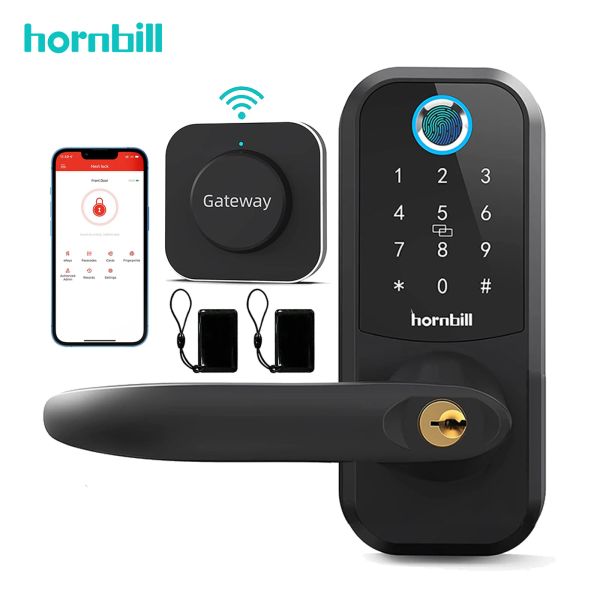 Verrouillage du callbill empreinte digitale Wifi Smart Door verrouillage électronique à distance électronique Déverrouillage des verrous d'entrée sans touche numérique Gandage de la sécurité à la maison Protectio