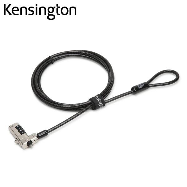 Bloqueo New Kensington Original N17 combinación de seguridad para computadora portátil para dispositivos Dell 1.8m Cable de acero de carbono Antitheft K68008