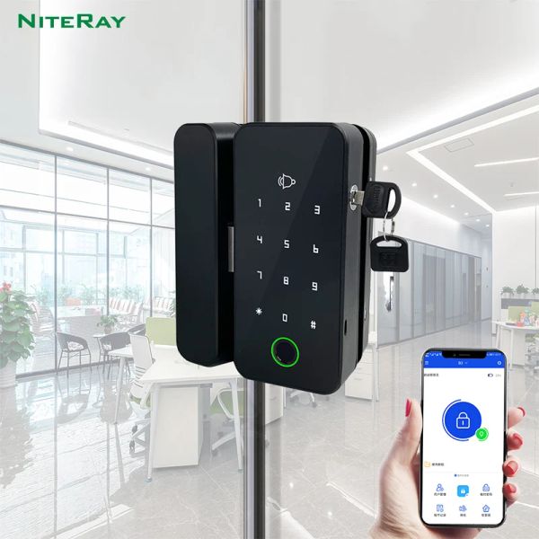 Verrouiller la porte Bluetooth Smart Bluetooth Empreinte digitale Electronic Digital Gate Opender Electric RFID Biometric Security Glass Motword Motway