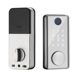 Verrouillage de la maison de sécurité Smart Home Lock Antitheft Electronic Deadbolt Lock Tuya App Bluetooth Compatible avec Key Quick Unlock