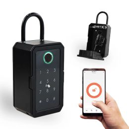 Verrouillage de verrouillage Smart Key Lock Box Tuya ttlock App WiFi Fechadura Eletronica Moucle mural étanche.