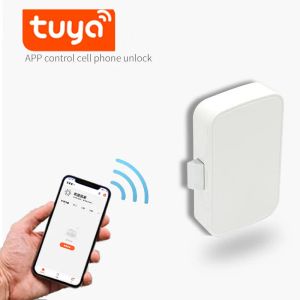 Verrouiller l'application Tuya Bluetooth Remote Control Cabinet Tiroir Lock Invisible Keyless Hidden Electrics WiFi Lock Security Téléphone Control Lock