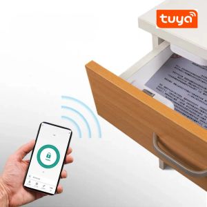 Verrouiller l'application Tuya télécommande sans fil Smart Duparet Motor Motor Lock Antitheft Invisible Installation
