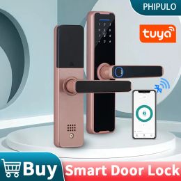 Verrouillage de verrouillage biométrique Bluetooth Bluetooth Lock de porte intelligente numérique Application BLE Remote déverrouille Lock sans clé Lock de porte électronique