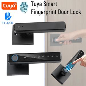 Lock Tuya Bloqueo electrónico digital Home Biométrico Seguridad de huellas dactilares Bloqueo Tuya/Ttlock Control Control sin llave Control de puerta digital Lock