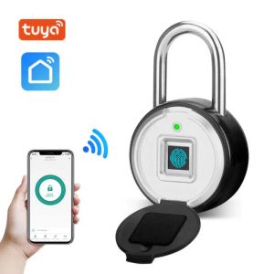 Verrouillage Tuya Smart Ringer empreinte Lock Smart Home Bluetooth Porte des portes de porte éloignées Imperméable sans clé USB Smart Lock