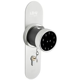 Lock Tuya Smart Fingerprint Password Bluetooth Swipe Multifunción Allinone Lock Home Hotel Office Blood Tamaño del cuerpo 7255