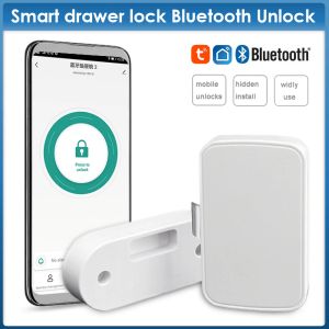 Lock Tuya Smart Life App Unlock Bluetooth Smart Door Lade Hidden Cabinet Lock Electric Lock Battery Powered