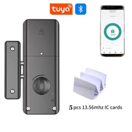 Lock Tuya Smart Locker IC Tarjeta IC Kypad Invisible Bluetooth Cajón de bloqueo Bluetooth Cajón inalámbrico Sutir sin cerradura de puerta electrónica oculta