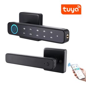 Verrouiller Tuya SmartLife App Smart Thinger empreinte mot de passe RFID Card verrouillage mort Boulon mort avec clé pour la porte en métal en bois intérieure