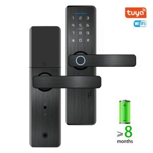 Verrouiller Tuya Wifi Smart Lock Biométrique Empreinte Lock Sécurité Sécurité Intelligent Mot de passe digital Empreinte Clé pour la maison et l'hôtel