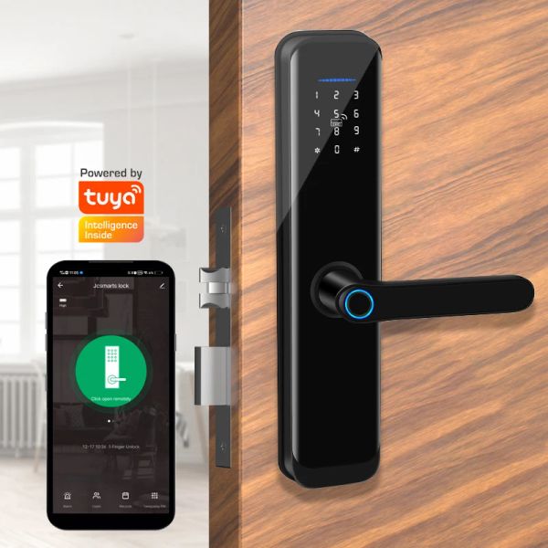 Verrouillage imperméable extérieur Tuya Smart Wifi Cerradura Inteligentte Sécurité Key Security Lock numérique pour appartements pour les appartements