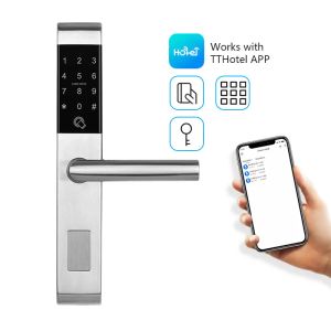 Vergrendel draadloos online ttlock tthotel app beveiliging elektronisch wachtwoord slimme deur slot voor hotel appartement residentiële airbnb