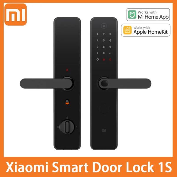 Verrouiller Xiaomi Smart Door Lock 1s Reconnaissance d'empreintes digitales Bluetooth Passward NFC Homekit Unlock Work with Mi Home