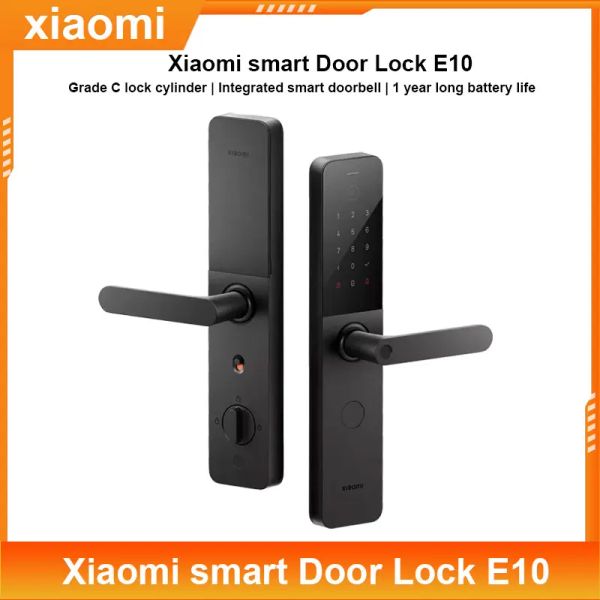 Bloqueo Xiaomi Smart Door Lock E10 Contraseña de huellas digitales Bluetooth NFC Desbloqueo Detección de la alarma Propiedad de alojamiento Mijia MI Home App