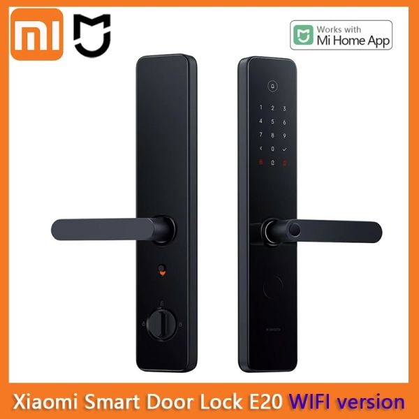 Verrouiller Xiaomi Smart Door Lock E20 Version WiFi Affichage à distance Bluetooth 5.3 NFC Empreinte digitale Déverrouillage Door Door Intelligent Mijia 2023