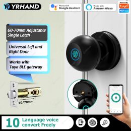 Verrouiller Yrhand O2 Fechadura Eletronico Bouton numérique empreinte digitale Tuya Bluetooth Easy Installation Cylinder Smart Door Lock pour la maison