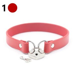 Bloqueable Bdsm PU cuero perro esclavo Collar Bondage cinturón en juegos de adultos para parejas, productos fetiche coqueteo mujeres