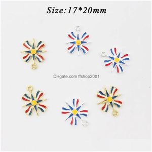 Versets 20pcs Lot Christian Baby Pin Charmes pour les enfants Gold Sier plaqué mini émail Assyrian Flag bijoux DIY FAIRE 230710 DROP DEVE DHCPZ