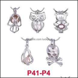 Lockets 300 ontwerpen Parels Locketkooien Love Wish Pearl/ Gem Beads Oyster Pearl Mountings Christmas Cage zonder Akoya Drop Delivery OTMH2