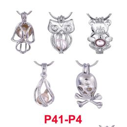 Médaillons 300 Designs Perles Médaillons Cages Love Wish Pearl / Gem Beads Huître Pearl Montages Cage de Noël Sans Akoya Drop Dhgarden Dh6Xt