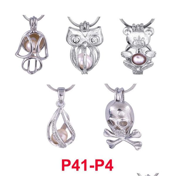 Médaillons 300 Designs Perles Médaillons Cages Love Wish Pearl / Gem Beads Huître Pearl Montages Cage de Noël Sans Akoya Drop Dhgarden Dh6Xt