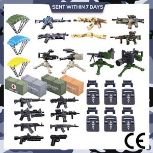 Verrouillage MILLA MOCK SWAT SWAT Armée Serrer Serrer Box Box RPG Parachute Bâtiment Blocs de briques Bricks Jouets pour les cadeaux de garçon pour enfants Y1130