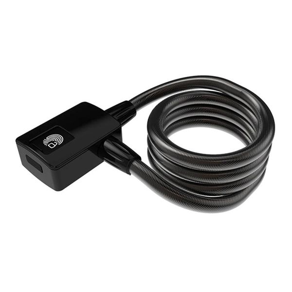 Candados con huella dactilar para bicicleta, Cable de acero inoxidable de 3,28 pies, candado antirrobo para bicicleta, resistente al agua, recargable por USB para bicicleta y motocicleta