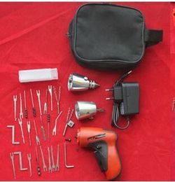 Outils de serrurier Pistolet de sélection de serrure électrique sans fil KLOM