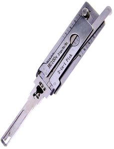 Slotenmaker Levert Nieuwe HU100 Lishi 2 in 1 Auto Deurslot Pick en Decoder Samen Ontgrendelen Tool4077552