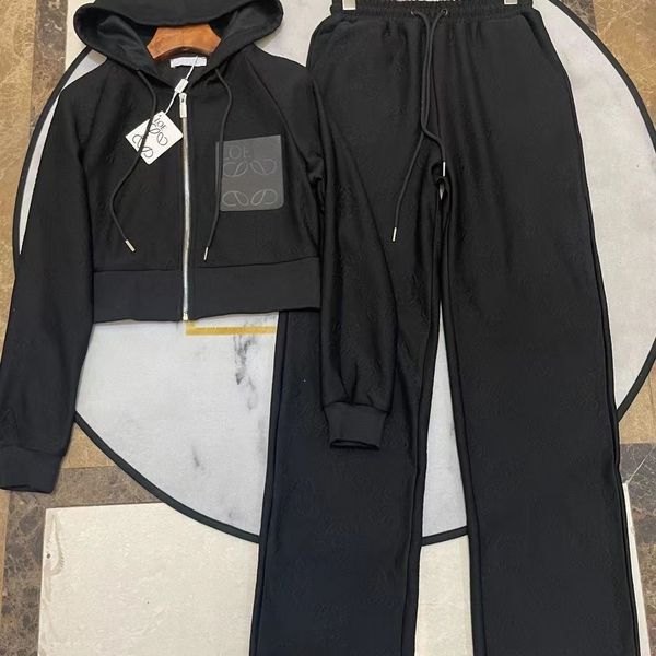 LOE WE conjunto de dos piezas para mujer, pantalones, traje informal, conjunto de diseñador, chaqueta, abrigo para mujer, chaqueta de manga larga, conjunto de chaqueta de calle Cool Girl