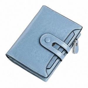 billeteras de cuero de cuero genuinas de Loerss bolsos de bolsillo de lujo con cremallera Simple Soft Ladies Mini Willet 2023 Nuevo soporte de tarjeta de diseño L8PR#