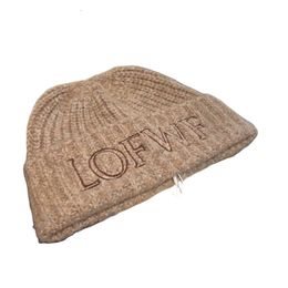 Gorro Loewee, gorro de diseñador para hombre, gorro de alta calidad, gorro tejido de lana a la moda, gorro tejido de Cachemira para mujer, gorro cálido para invierno, regalo