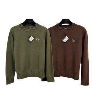 Loewee Designer Sweat à capuche Mode de luxe pour femmes Sweatshirts pour hommes Début du printemps Loisirs Style de broderie Slim et col rond Pull Chemise tricotée élégante