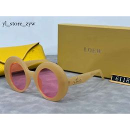 Loewee Lunettes de soleil Lunettes de soleil de créateur classiques pour femme Modèle LW40089I Lunettes hommes et femmes Même style Lunettes de soleil de luxe pour hommes Nouvelles lunettes de soleil rondes en acétate 425